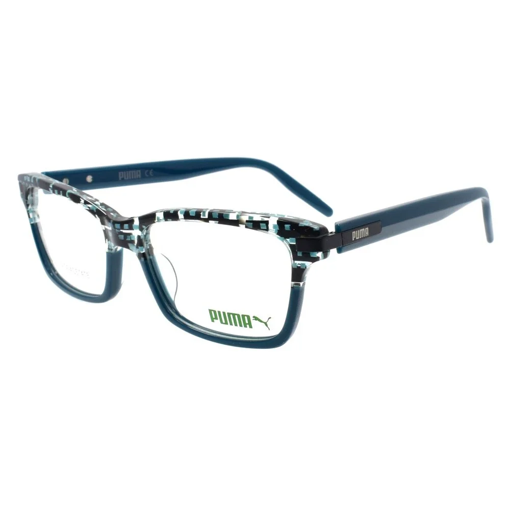 PUMA PU0263O 003 Eyeglasses Frames 53-16-140 Havana Blue